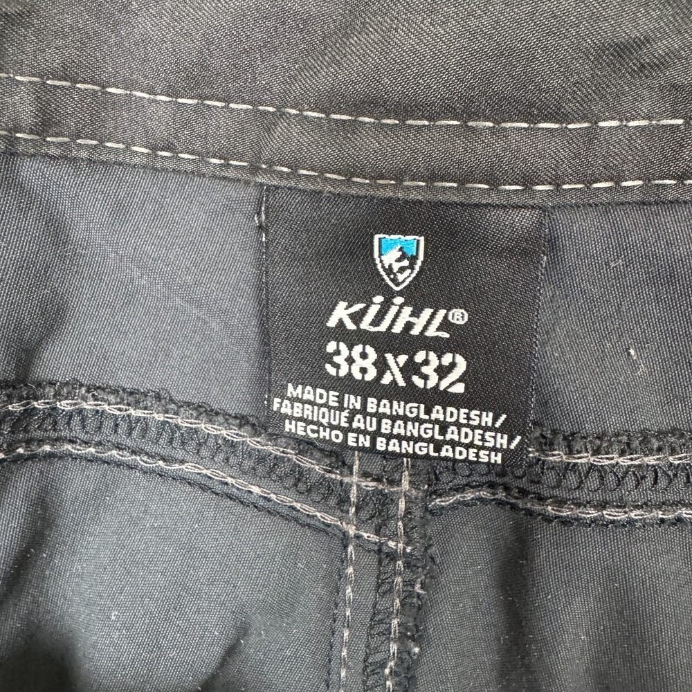 Kuhl Renegade Pants Black Men's Size 38x32 Outdoor Hiking Camping Granola - Picture 2 of 8